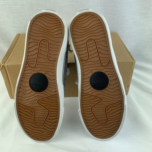 Ladies Far West Grey Canvas Sneakers - Picture 6 of 9